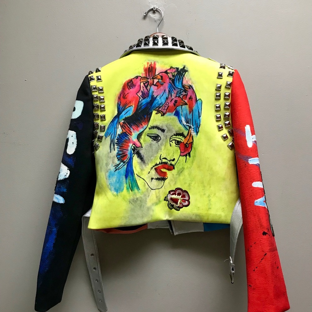 Boutique style faux leather jackets